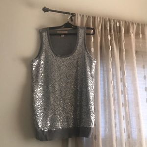 Micheal kors silver top
